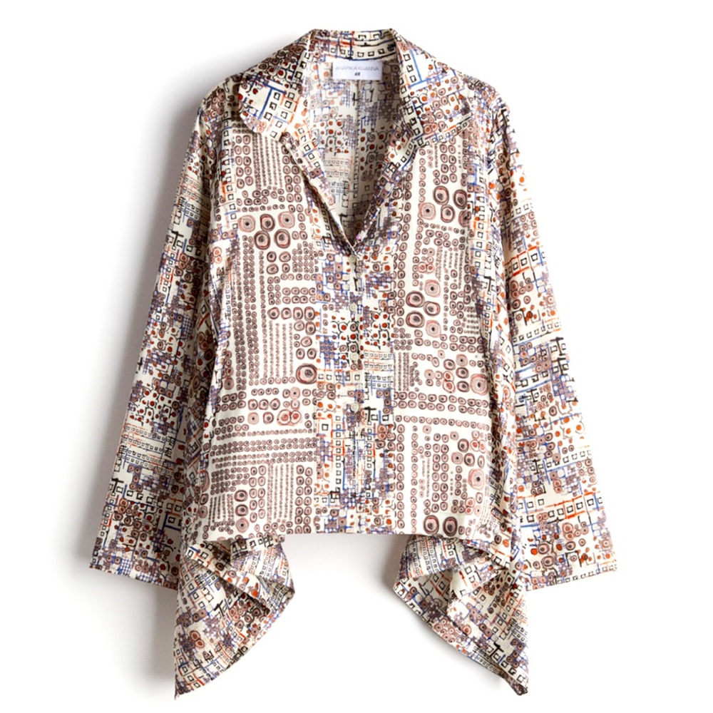 {H&M X Anamika Khanna} BNWT Printed Silk Top